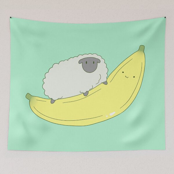 Item preview, Sheep and Giant Banana  designed and sold by SaradaBoru.