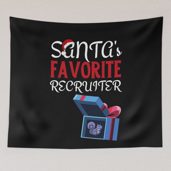Item preview, Santas Favorite Recruiter, Funny Christmas Recruiting Purple Squirrel designed and sold by Recruiter-Love.