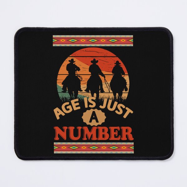 Item preview, Senior Humor - Age Is Just A Number - Cowboys On Horseback designed and sold by handsoftime2020.
