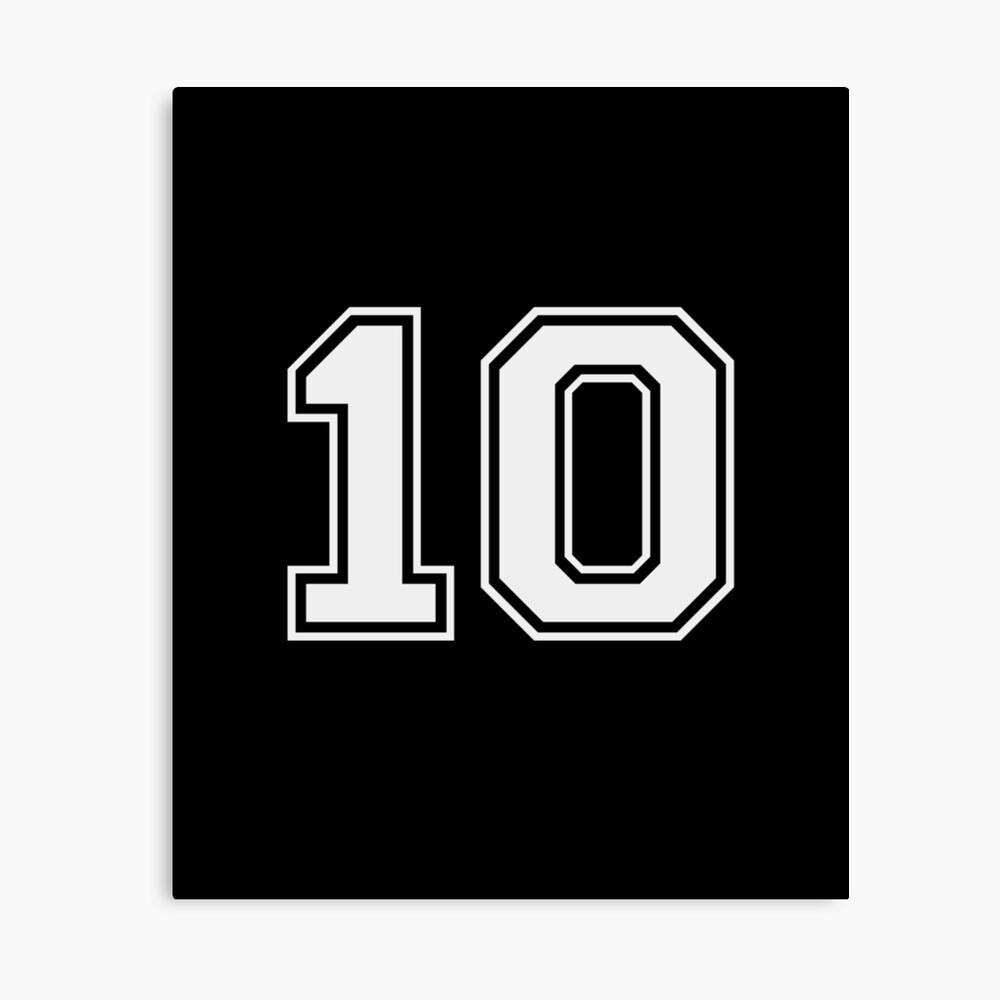 10 sports jersey number gift for fan or player 10