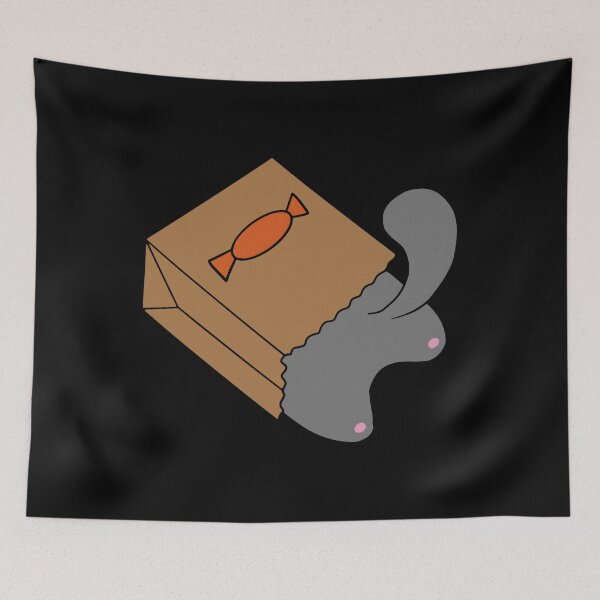 Item preview, gato atrapado en bolsa de dulces designed and sold by anozieqaqaac.