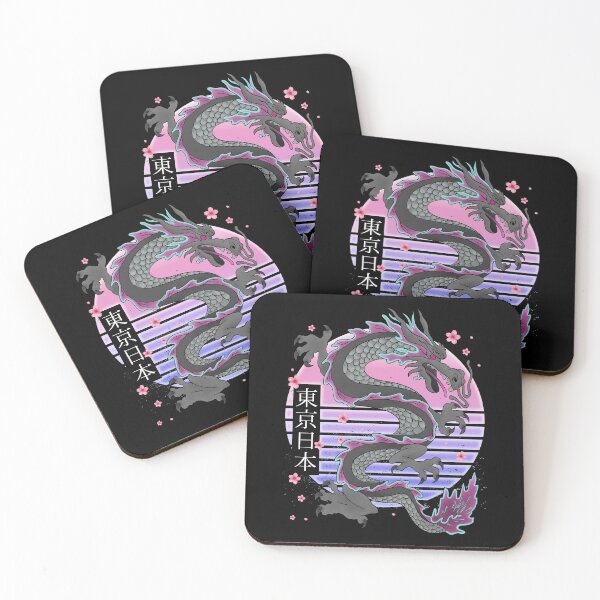 Item preview, Japanese Tokyo Dragon Retro 80s Vaporwave Sakura designed and sold by gogo-jr.
