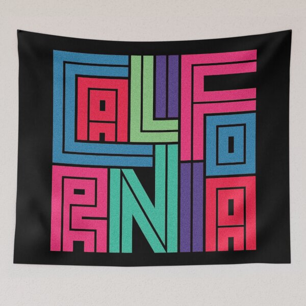 Item preview, California State Calligraphic Design in Vintage Style  designed and sold by deepakrode7.