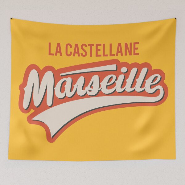 Item preview, Marseille La Castellane, Marseille La Castellane lettering, La Castellane logo designed and sold by Boogosh.