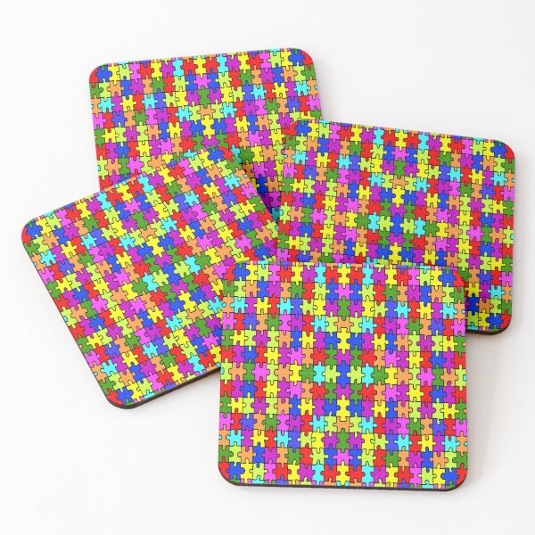 Item preview, Colorful Puzzle Pieces designed and sold by adoredigitals.