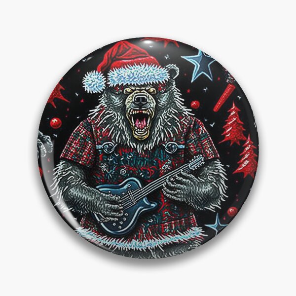 Artikelvorschau, HEAVY METAL BEAR CHRISTMAS Midjourney-KI-Kunstwerk entworfen und verkauft von davidjulie.