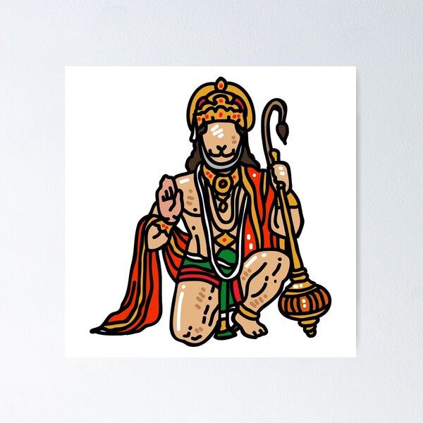 Hanuman Ji Wood Print by Suman shivkumar Tiwari - Pixels