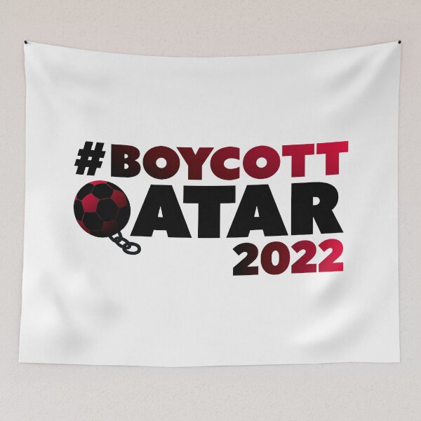 Item preview, BOYCOTT QATAR 2022 PROTEST designed and sold by WeirdFlexMob.