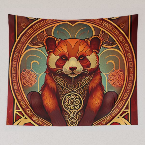 Artikelvorschau, Red Panda Spirit Animal 2 entworfen und verkauft von MadeByHaresShop.