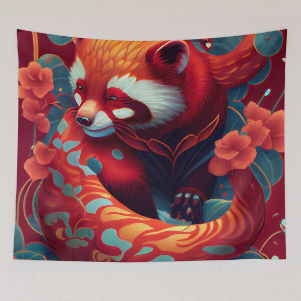 Artikelvorschau, Red Panda Spirit Animal 3 entworfen und verkauft von MadeByHaresShop.