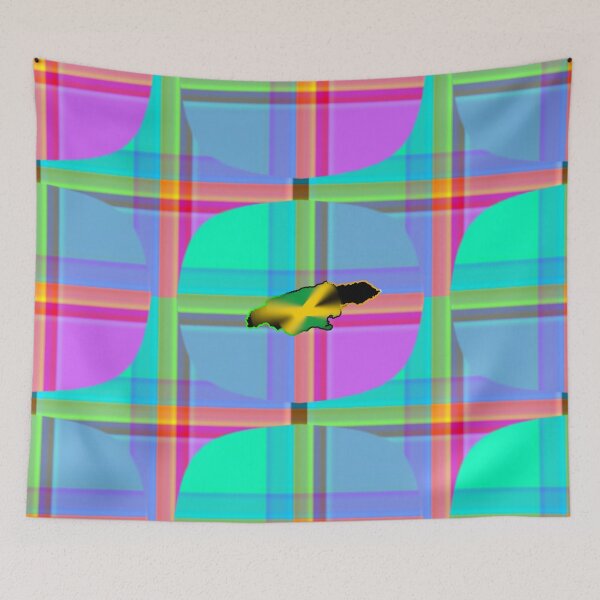 Item preview,  UNFORGETTABLE WEST INDIES CHRISTMAS SOUVENIRS - UNIQUE ABSTRACT CARIBBEAN GEOMETRIC PATTERN - GREATJAMAICAN VIBES FLAG INSPIRATION designed and sold by Ralek.