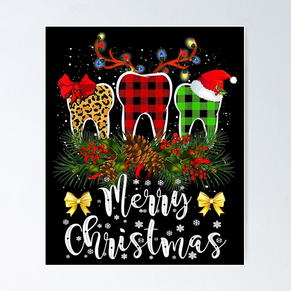Item preview, Dentist Christmas Funny Leopard Plaid Tooths Dental Costume designed and sold by degenbussz.