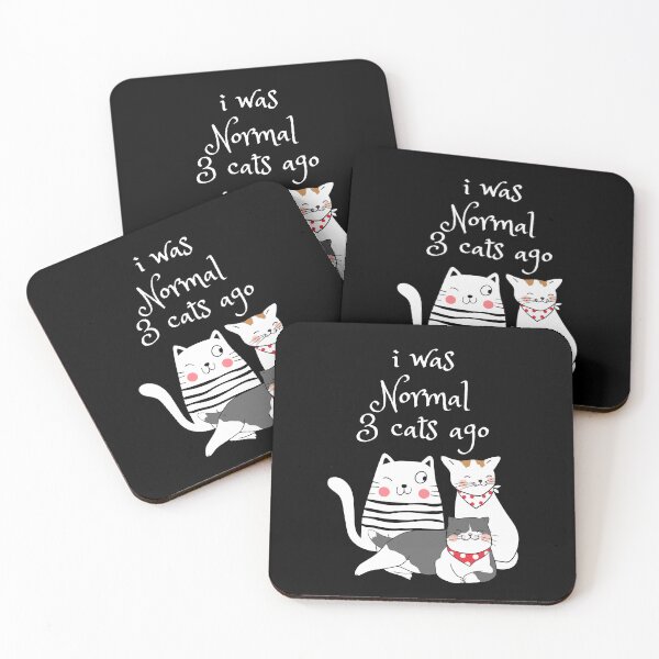 Item preview, Yo era normal hace 3 gatos designed and sold by LovelyPetzo.
