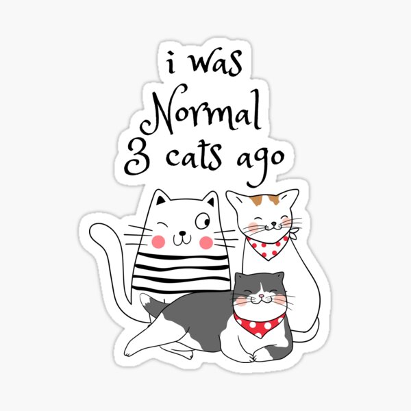 I Was Normal 3 Cats Ago' Women's T-shirt  For Cat Moms with Humor! –  Meowgicians™