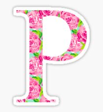 Lilly Pulitzer Rose Design Rho P Sticker