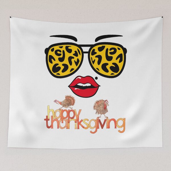 Item preview, Turkey face leopard glasses thanksgiving women| thanksgiving women and family quotes | gifts for thanksgiving women designed and sold by ThanksVibe.