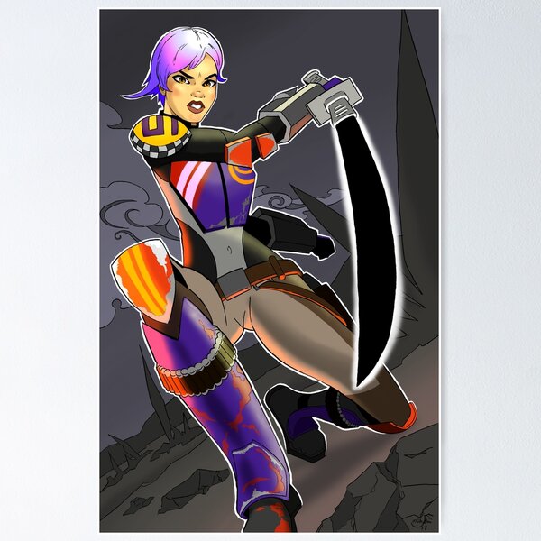 Vista previa del artículo con la obra «Sabine Wren», diseñado y vendido por mikekimart.