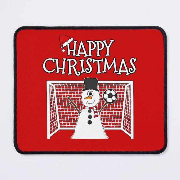 Item preview, Christmas Soccer Player Football Snowman Xmas 2022 designed and sold by doodlerob.