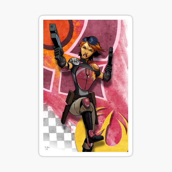Vista previa del artículo con la obra «Sabine Wren», diseñado y vendido por mikekimart.