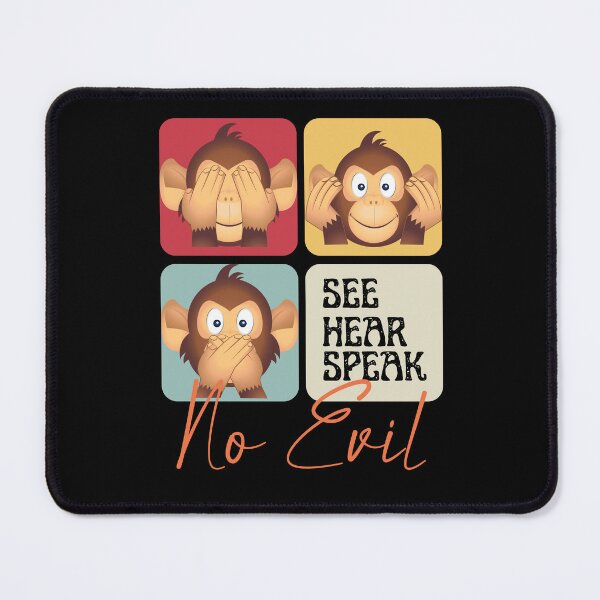 Item preview, Monkey See No Evil Hear No Evil Speak No Evil designed and sold by justie1977.
