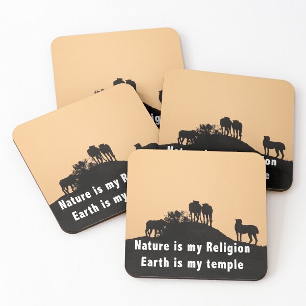 Item preview, Nature is my religion The earth is my temple designed and sold by Ingo Gerlach.