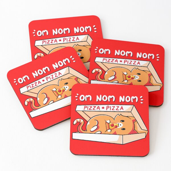 Item preview, Cat eating pizza designed and sold by OnlyCoolDesigns.