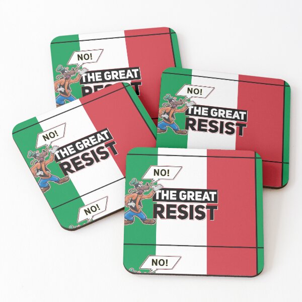 Item preview, THE GREAT RESIST ITALIAN FLAG designed and sold by GraffitiBomberZ.
