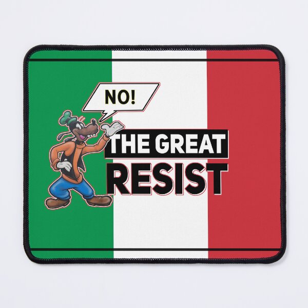 Item preview, THE GREAT RESIST ITALIAN FLAG designed and sold by GraffitiBomberZ.