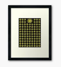 Prophet Hazrat Muhammad names HD print Framed Print