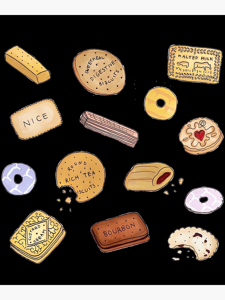 "british biscuits 1" Poster for Sale by mirandarsho Redbubble