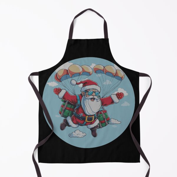 Item preview, Santa skydiving in circle designed and sold by HarriPaloma.
