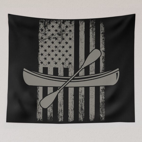 Item preview, Usa flag with kayaking designed and sold by Sunset Design.