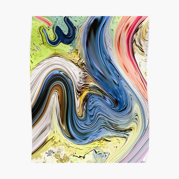 Allah name Art Modern Painting Poster