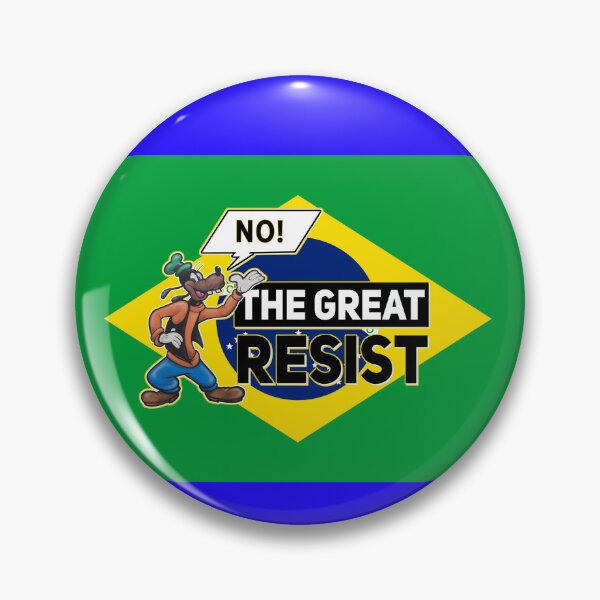 Item preview, THE GREAT RESIST BRASILIAN FLAG designed and sold by GraffitiBomberZ.