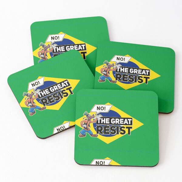 Item preview, THE GREAT RESIST BRASILIAN FLAG designed and sold by GraffitiBomberZ.