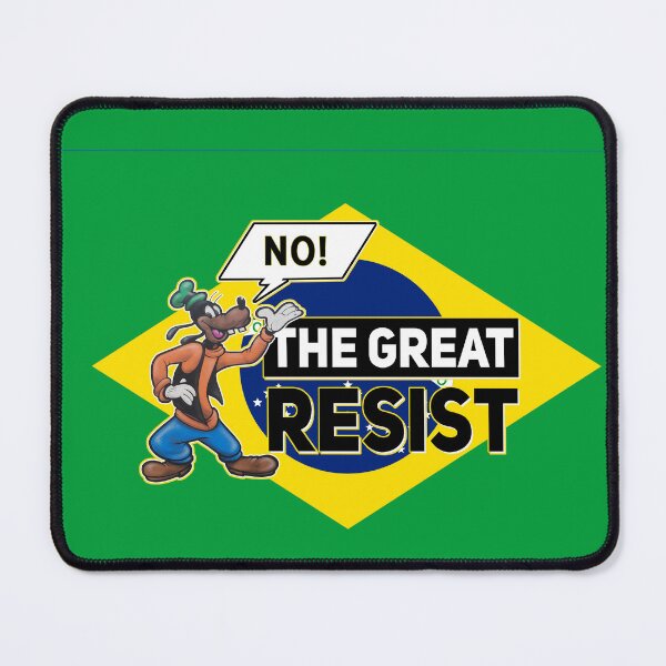 Item preview, THE GREAT RESIST BRASILIAN FLAG designed and sold by GraffitiBomberZ.
