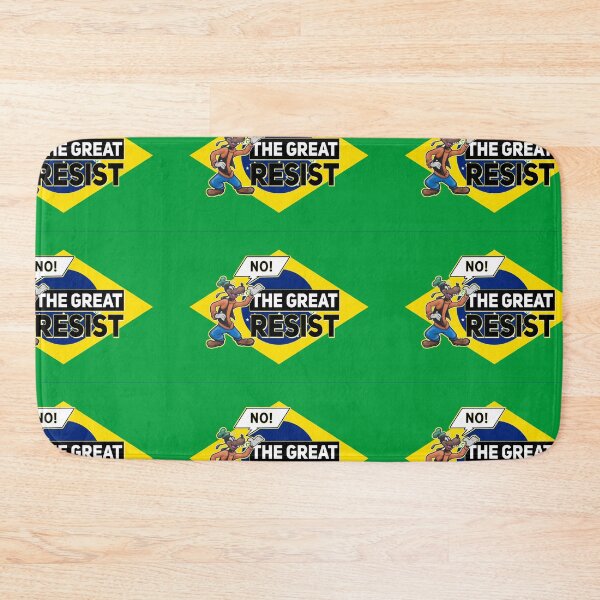 Item preview, THE GREAT RESIST BRASILIAN FLAG designed and sold by GraffitiBomberZ.