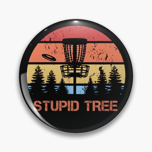 Artikelvorschau, Disc Golf STUPID TREE Vintage Disc Sport Frisbee Spruch entworfen und verkauft von theshirtinator.