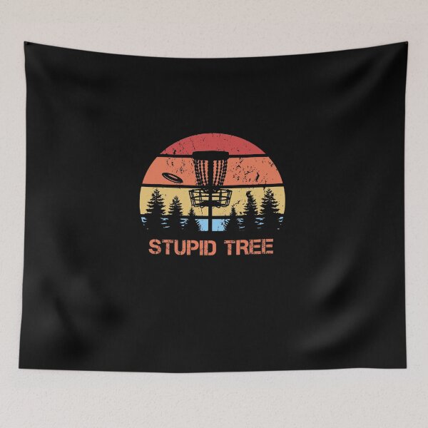 Item preview, Disc Golf STUPID TREE Vintage Disc Sport Frisbee Saying designed and sold by theshirtinator.