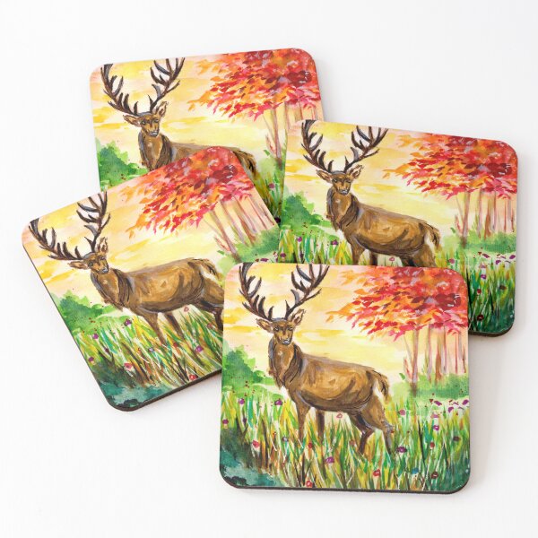 Item preview, Deer in the Autumn Forest designed and sold by Sebastian Grafmann.