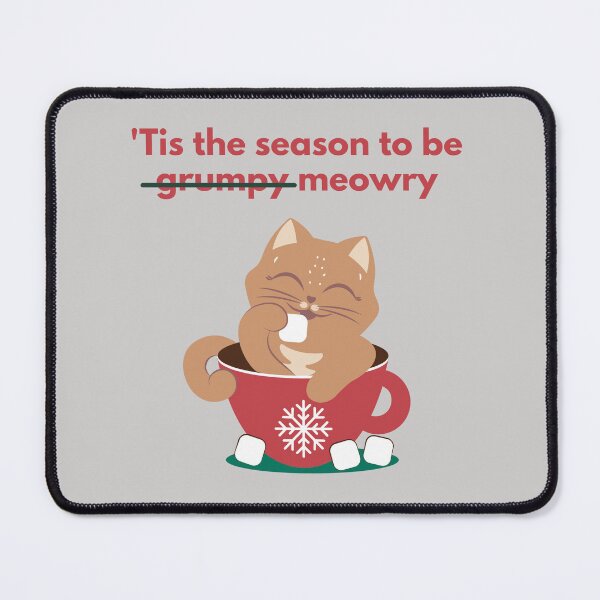 Item preview, christmas cat closeup tis the season to be meowry designed and sold by noha alzohbi.