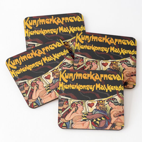 Item preview, Kunstnerkarneval Hjerterkonges Masquerade 1912 Vintage Carnival Festival Poster  designed and sold by retroposters.