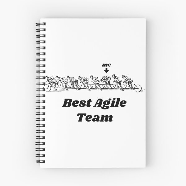 Item preview, 'Best Agile Team' Tandem Bicycle Design - Retro Illustration Design for T-shirts, mugs, phone cases and other accessories designed and sold by Ridiculam Toga.