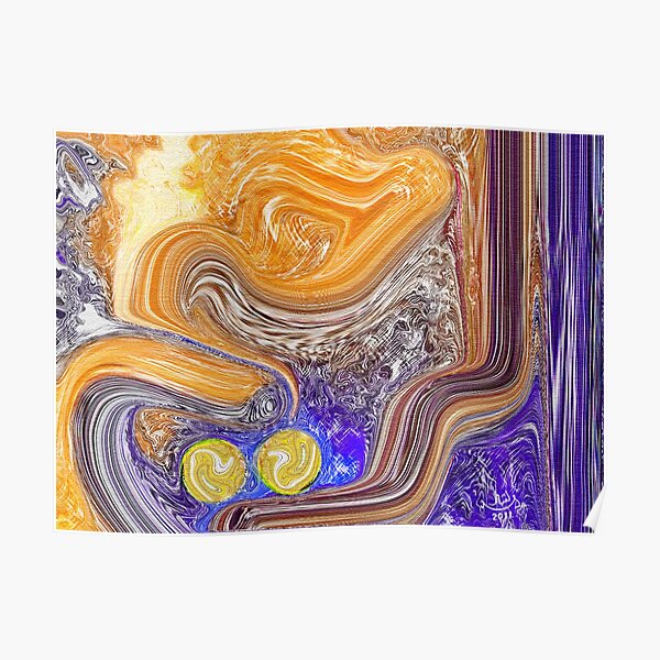 Al Raheem Allah Name modern calligraphy painting Poster