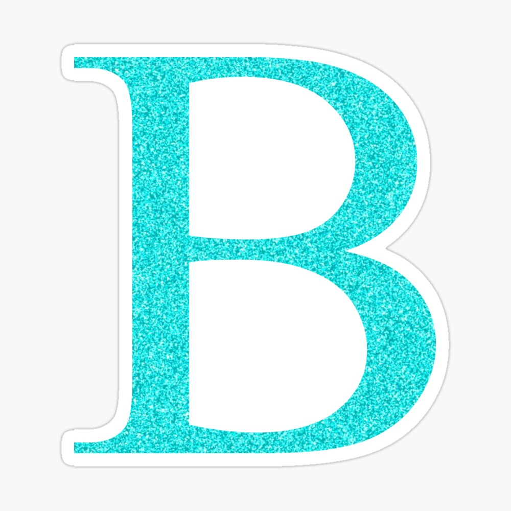 Gold Glitter Letters Beta B Sticker for Sale by greekgoddess