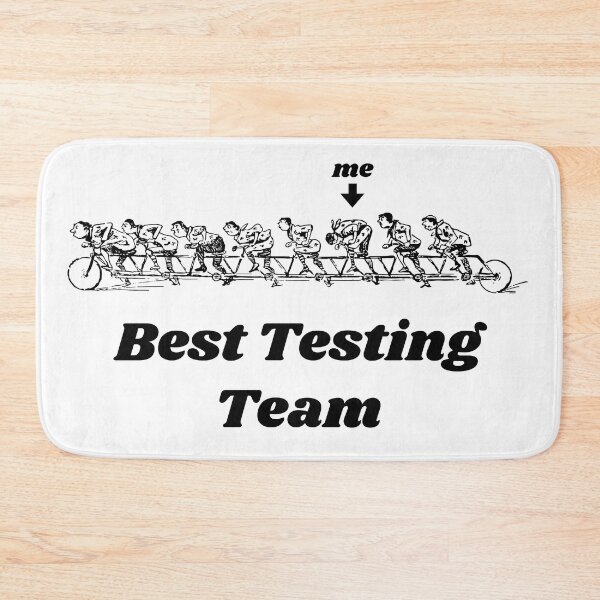 Item preview, 'Best Testing Team' Tandem Bicycle Design - Retro Illustration Design for T-shirts, mugs, phone cases and other accessories designed and sold by Ridiculam Toga.