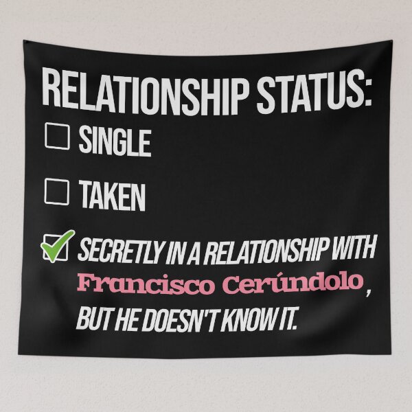 Item preview, Francisco Cerúndolo - Relationship designed and sold by 2Girls1Shirt.