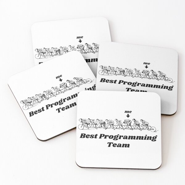 Item preview, 'Best Programming Team'  Tandem Bicycle Design - Retro Illustration Design for T-shirts, mugs, phone cases and other accessories designed and sold by Ridiculam Toga.