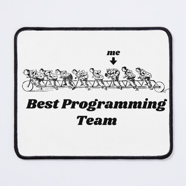 Item preview, 'Best Programming Team'  Tandem Bicycle Design - Retro Illustration Design for T-shirts, mugs, phone cases and other accessories designed and sold by Ridiculam Toga.