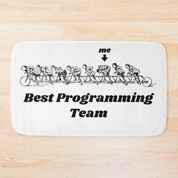 Item preview, 'Best Programming Team'  Tandem Bicycle Design - Retro Illustration Design for T-shirts, mugs, phone cases and other accessories designed and sold by Ridiculam Toga.